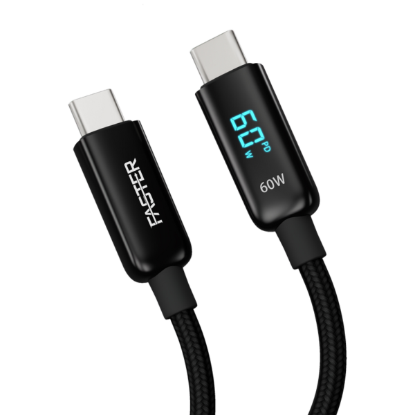 FASTER 60W USB-C TO USB-C DIGITAL DATA CABLE - Image 3
