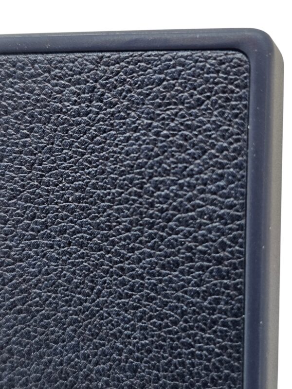 Leather Embroided Mobile Cover for Samsung S24 5G Ultra (Navy Blue) - Image 3