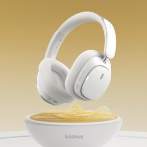 Baseus Bowie H1 Pro Noise-Cancellation Wireless Headphones Moon White