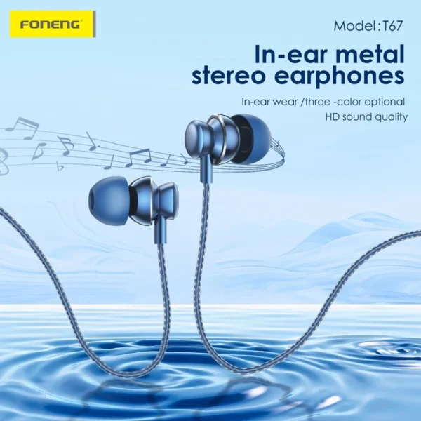 FONENG T67 USB-C Earphones - Image 2