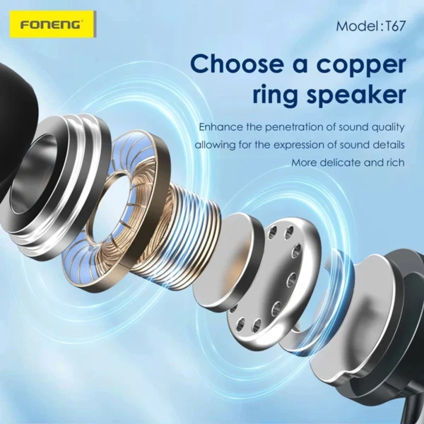 FONENG T67 USB-C Earphones - Image 4