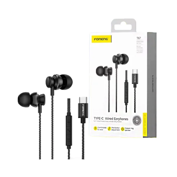FONENG T67 USB-C Earphones - Image 7