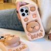 3D Soft and Cute Bear case🐻with stand - Image 3