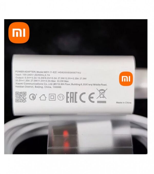 Xiaomi Mi 33W Fast wall charger with usb to C 6amp CABLE - Image 2